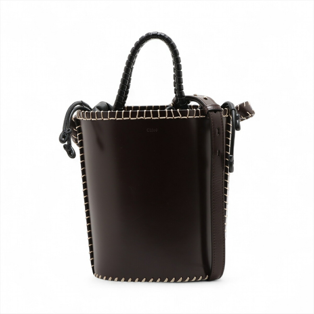 Chloe Luella Leather Handbag Brown Black